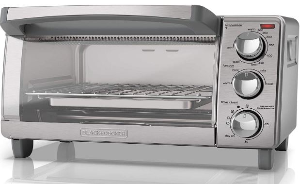 BLACK+DECKER 4-Slice Toaster Oven with Natural Convection